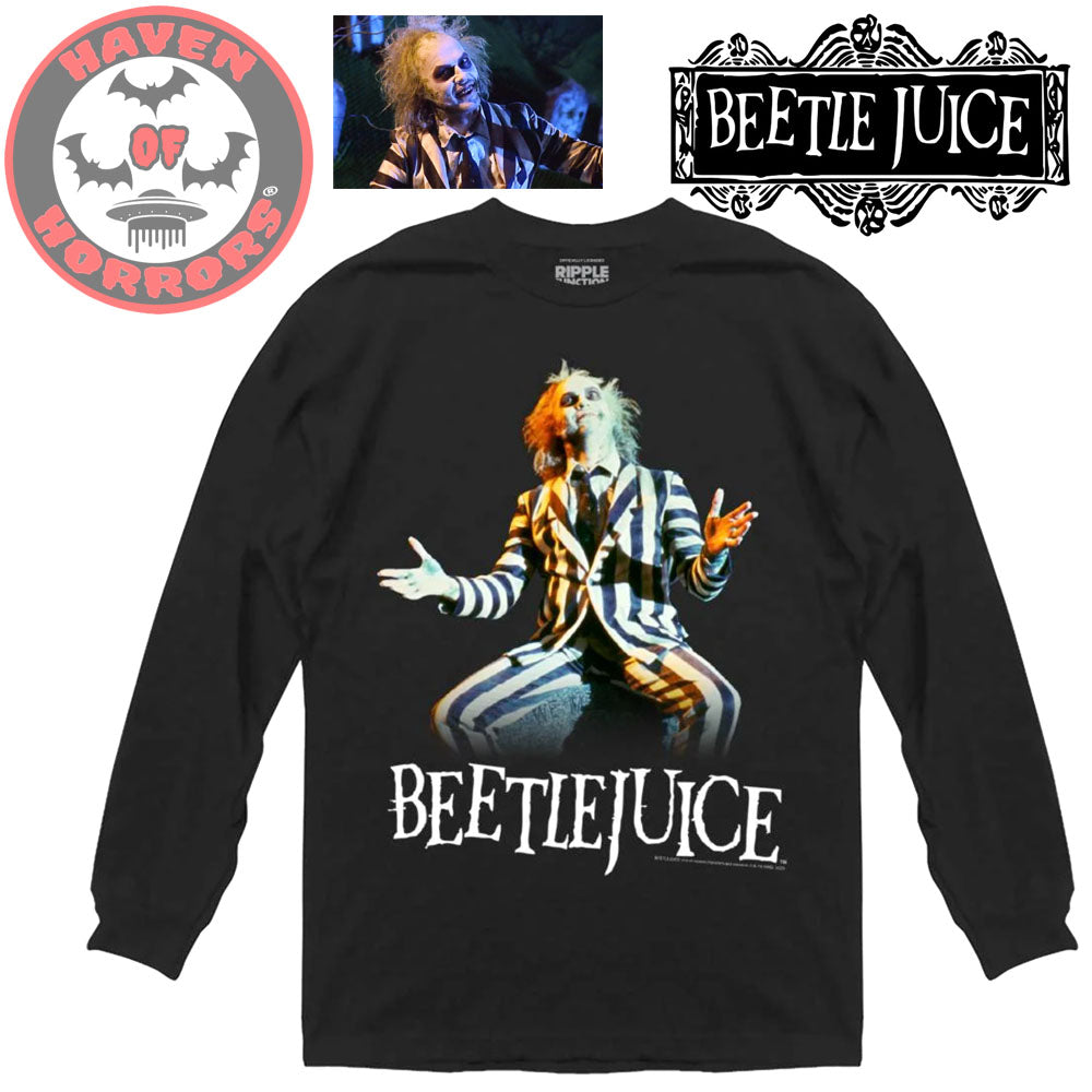 Beetlejuice Sitting Long Sleeve