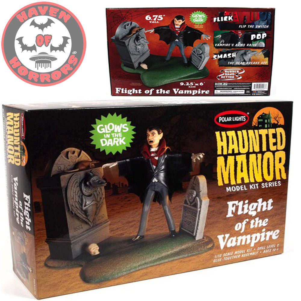 Haunted Manor Flight of the Vampire Polar Lights 1:12 scale Model Kit