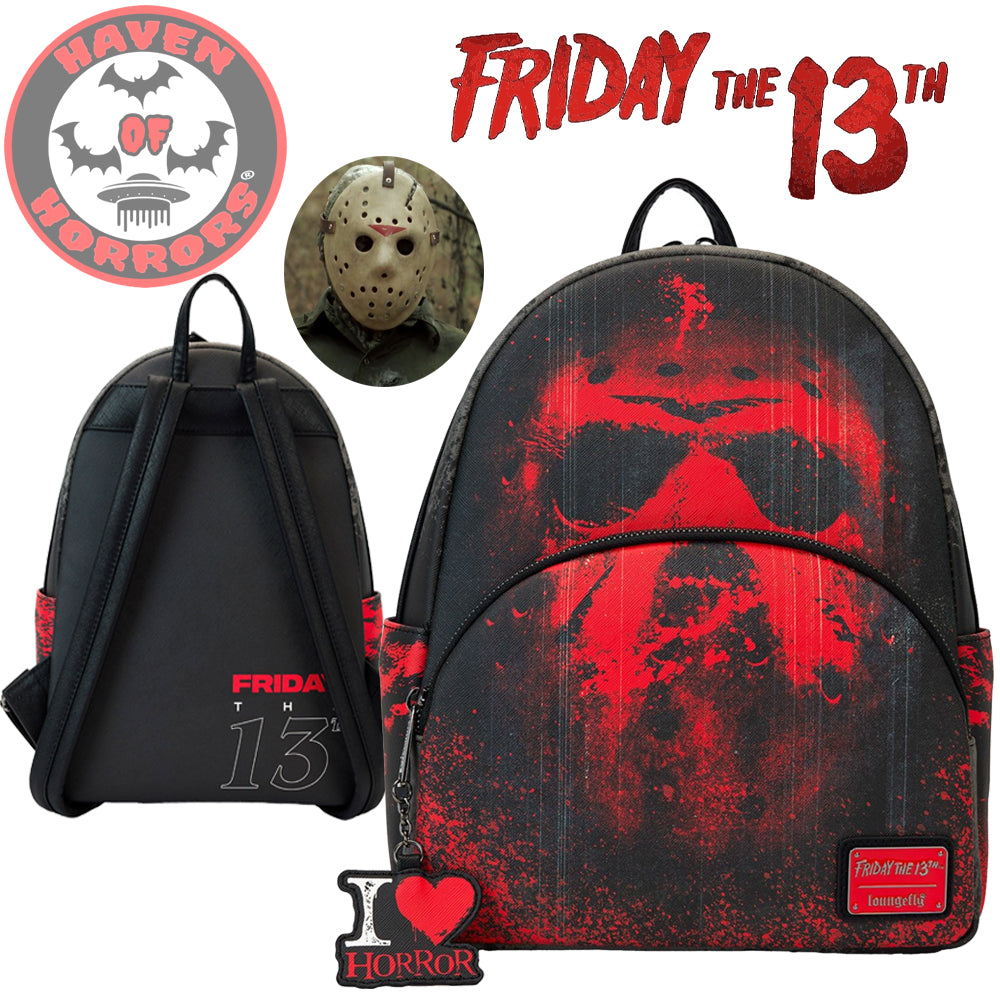 friday the 13th loungefly mini backpack Friday The 13th by Loungefly Mini Backpack I Heart Horror