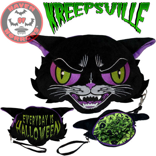 Kattitude Wristlet Plush Purse