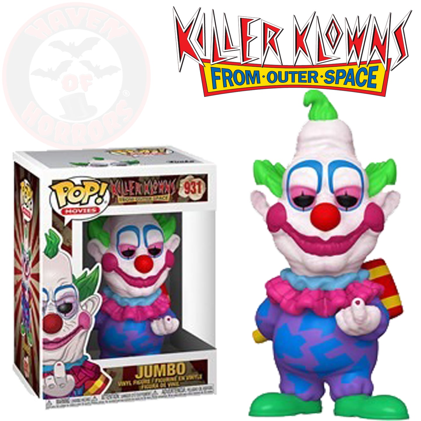 Killer Klowns from Outer Space Jumbo Pop! Vinyl Figure #931