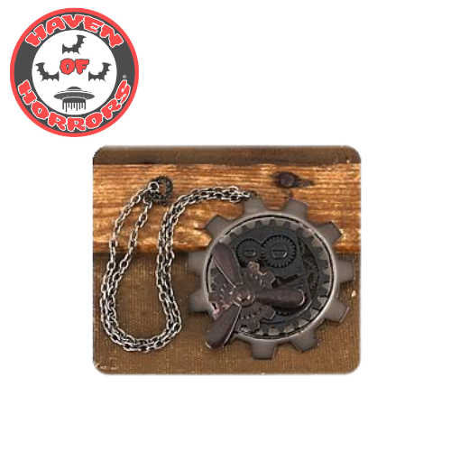 Steampunk Large Antique Gear Propeller Pendant