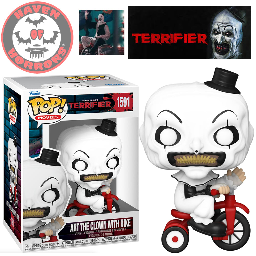 Terrifier Art the Clown with Bike Funko Pop! Vinyl Figure #1591