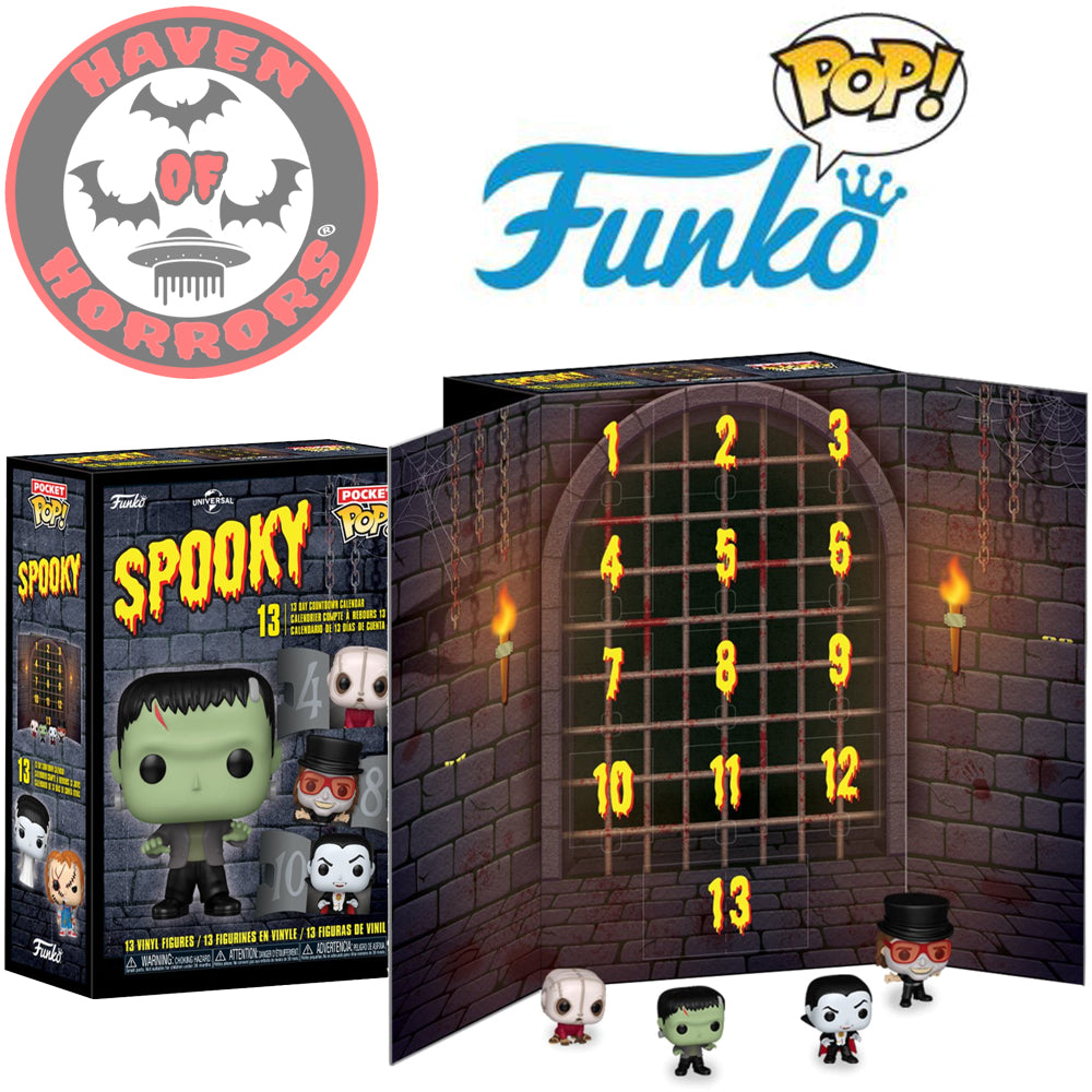 Universal Spooky 13-Day Countdown Funko Pocket Pop! Mini-Figure Calendar