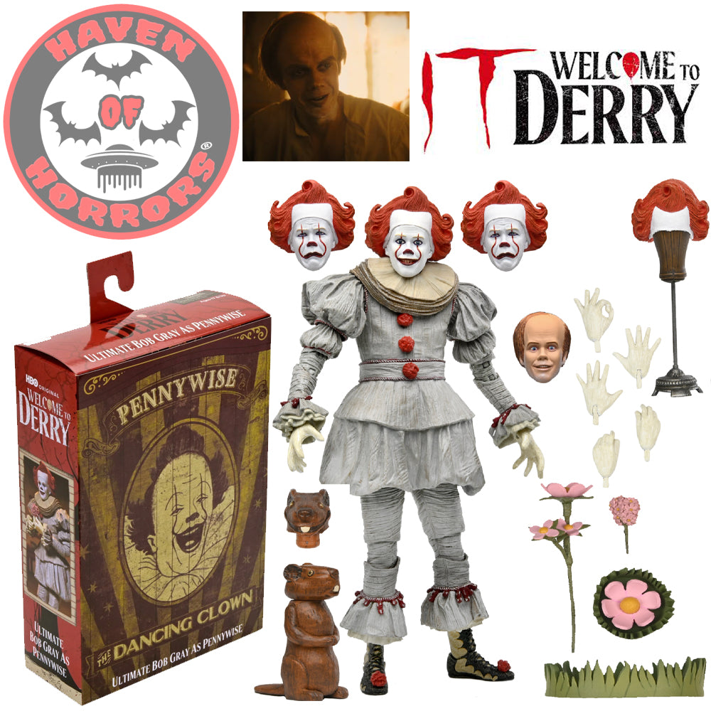 It: Welcome to Derry Ultimate Bob Gray as Pennywise 7-Inch Action Figure