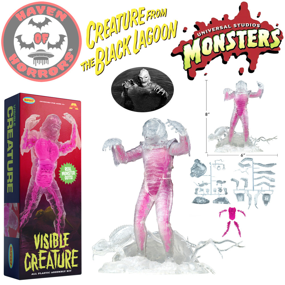 Universal Monsters Creature From The Black Lagoon (Clear) Model Kit – Haven  of Horrors