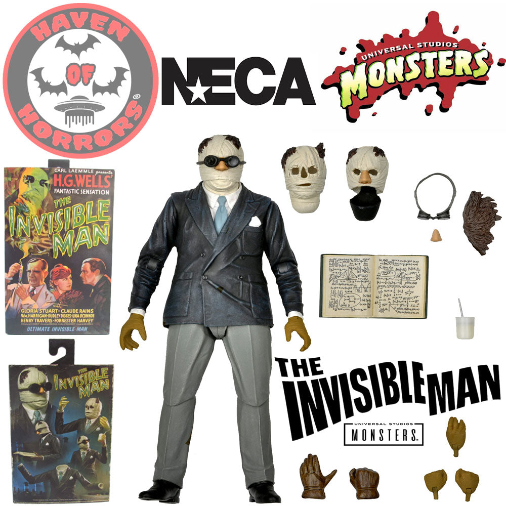 Universal Monsters Ultimate Invisible Man 7-Inch Scale Action Figure