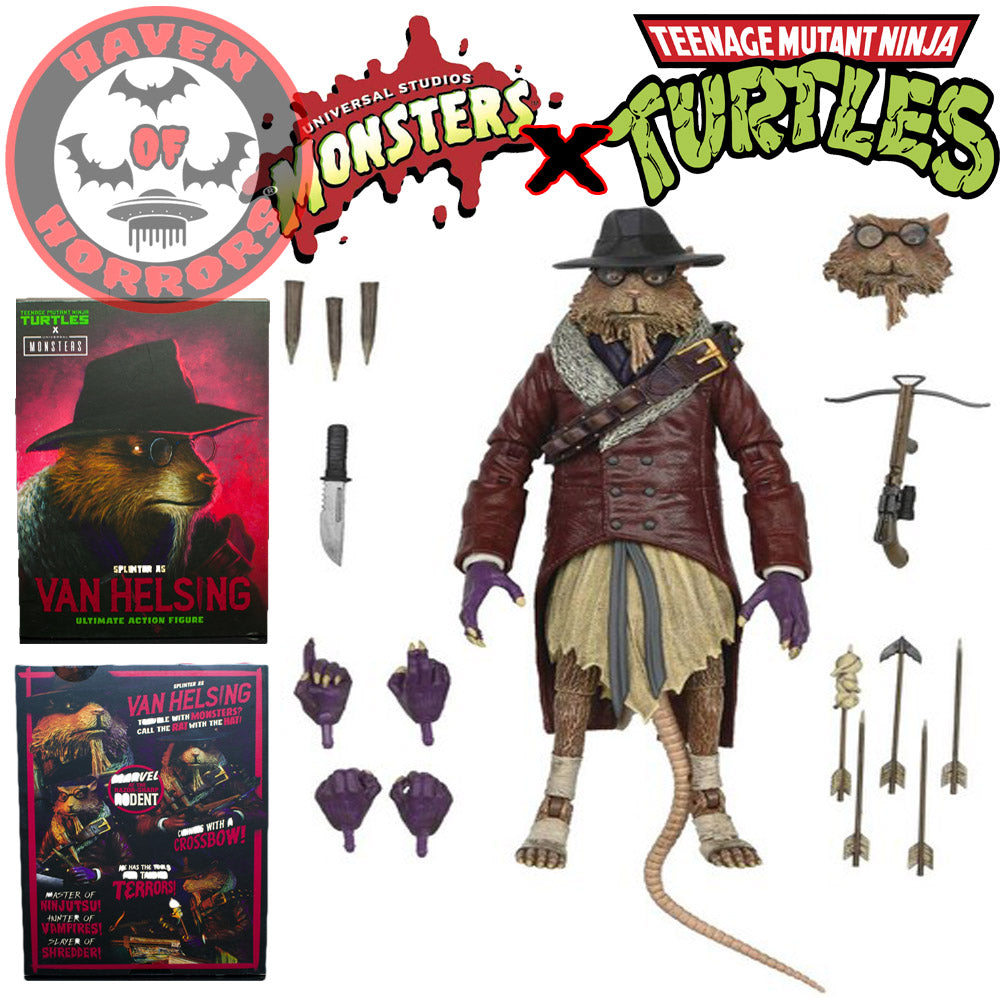Universal Monsters x TMNT Ultimate Splinter as Van Helsing 7-Inch Scale Action Figure