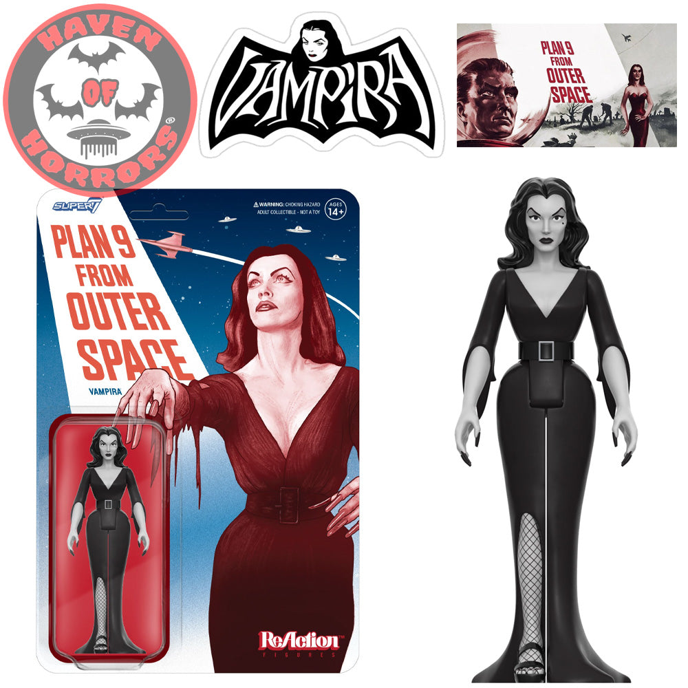 Vampira Plan 9 Grayscale ReAction Figure (Wave 1)