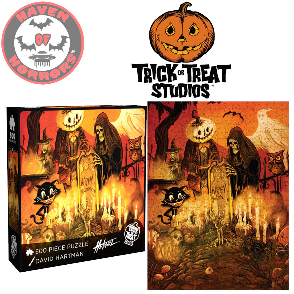 Halloween at the Cemetery 500 Piece Jigsaw Puzzle