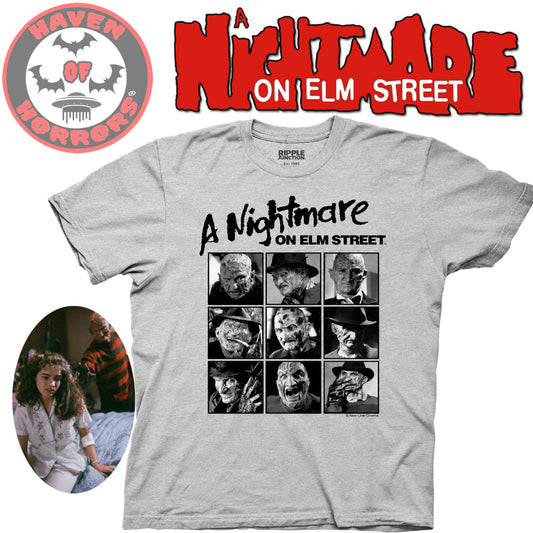 A Nightmare on Elm Street Faces of Freddy T-Shirt