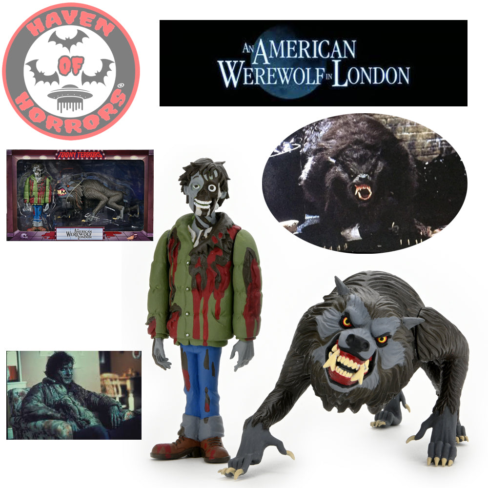 An American Werewolf in London Jack and Kessler Wolf 6-Inch Scale Toony Terrors Action Figures