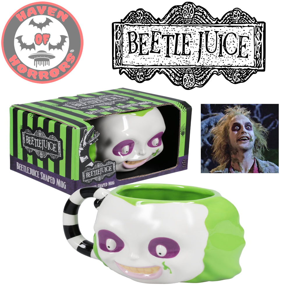 Beetlejuice Head Shaped Mug