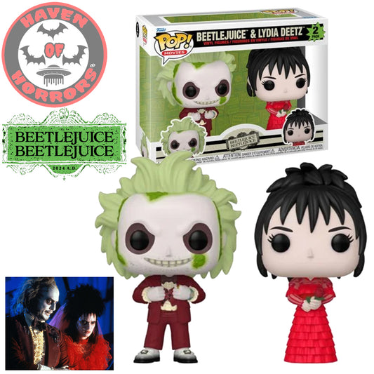 Beetlejuice 2 Beetlejuice & Lydia Deetz Funko Pop! Vinyl Figure 2-Pack