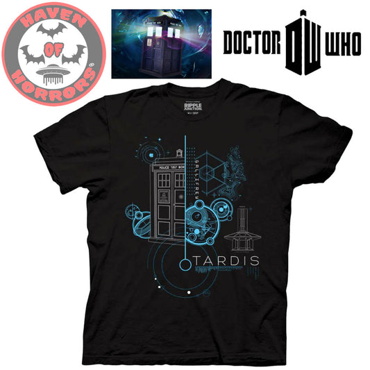 Doctor Who Tardis Line Map T-Shirt