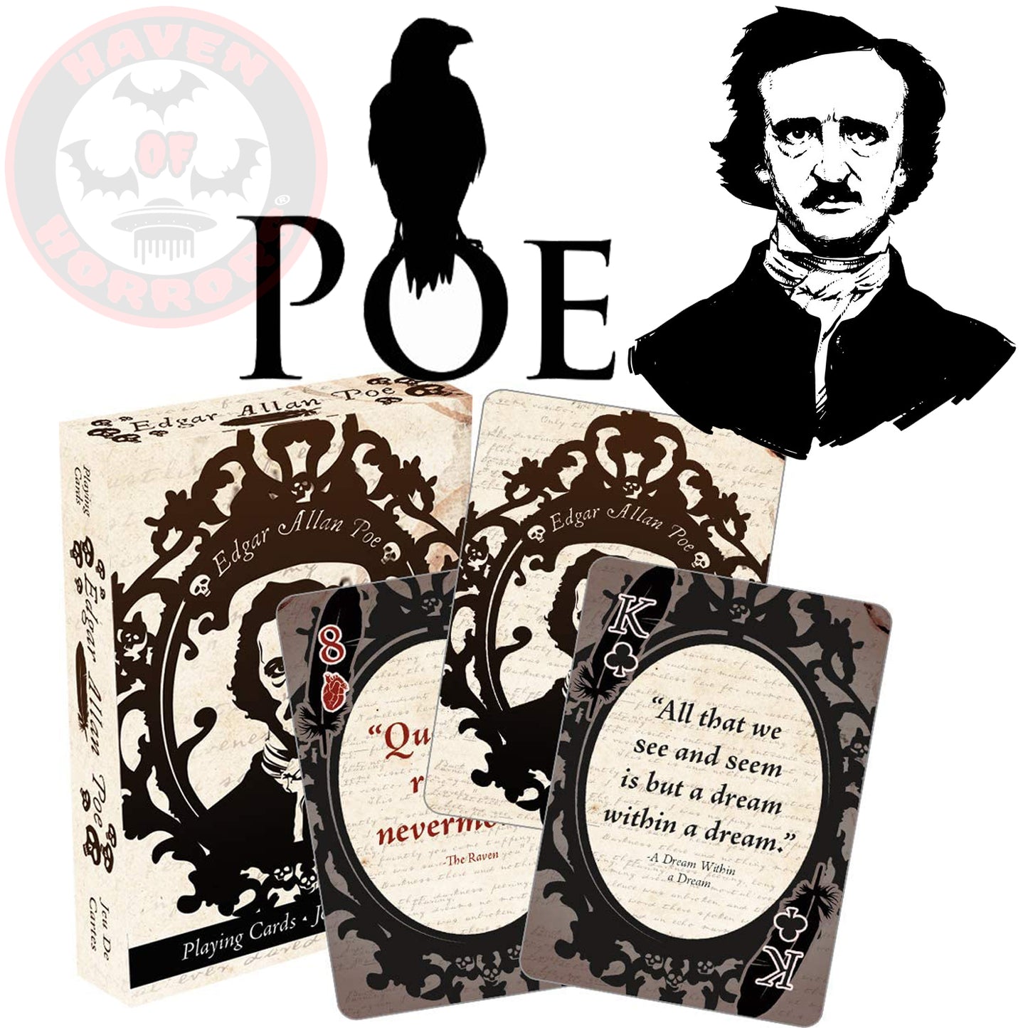 Edgar Allan Poe Playing Cards