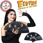 Elvira Dark Love Fabric Fan