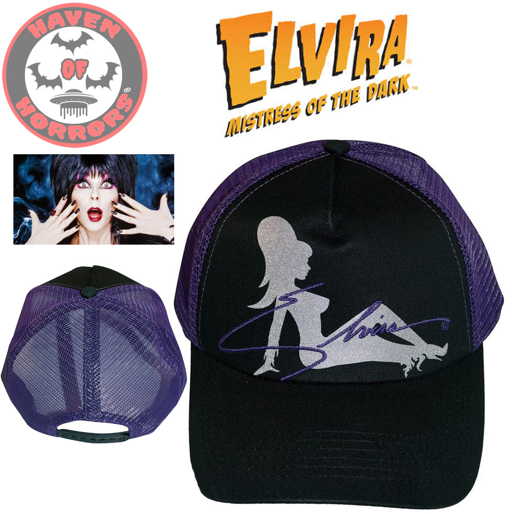 Elvira Trucker Girl Purple Hat