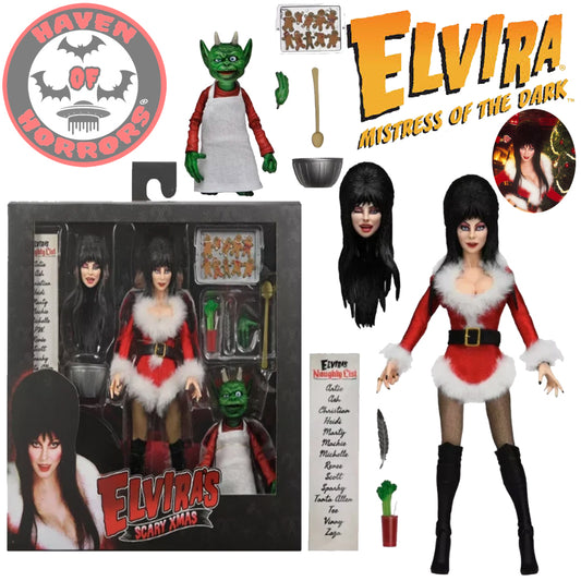 Elvira Very Scary Xmas 8-Inch Clothed Action Figure