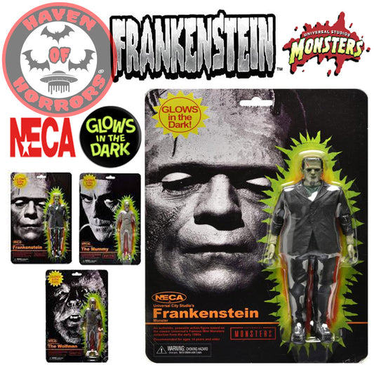 Universal Monsters Retro Glow in the Dark Frankenstein's Monster  7-Inch Scale Action Figure