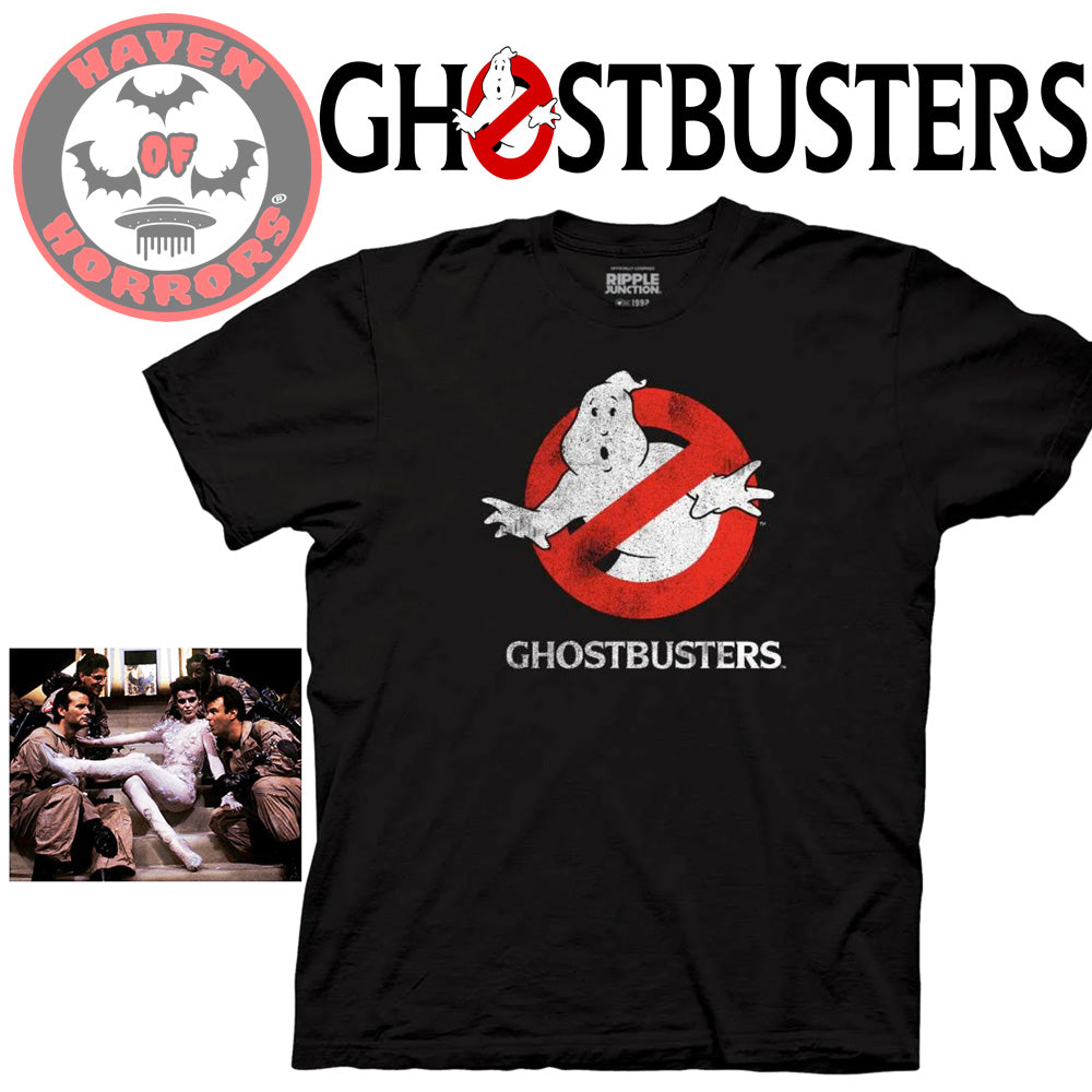 Ghostbusters Vintage Logo T-Shirt (Black)