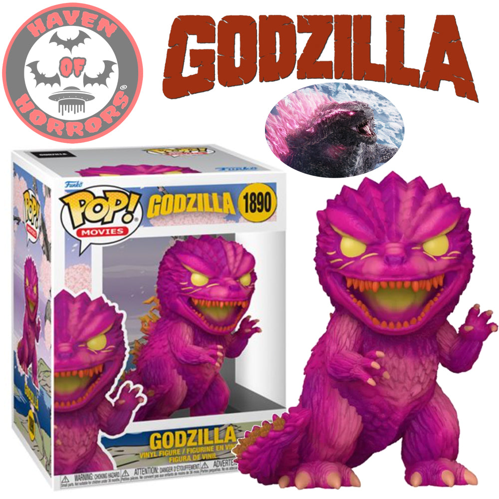 Godzilla Retro Futurism Godzilla Pink Premium Funko Pop! Vinyl Figure #1890