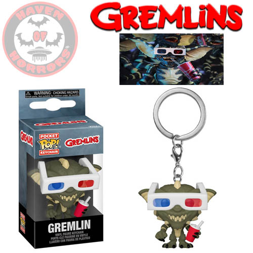 Gremlins Stripe with 3D Glasses Pocket Pop! Key Chain