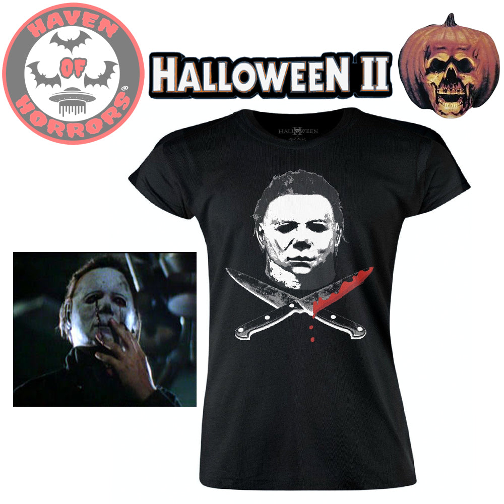 Halloween II Michael Myers Bloody Knives Tee