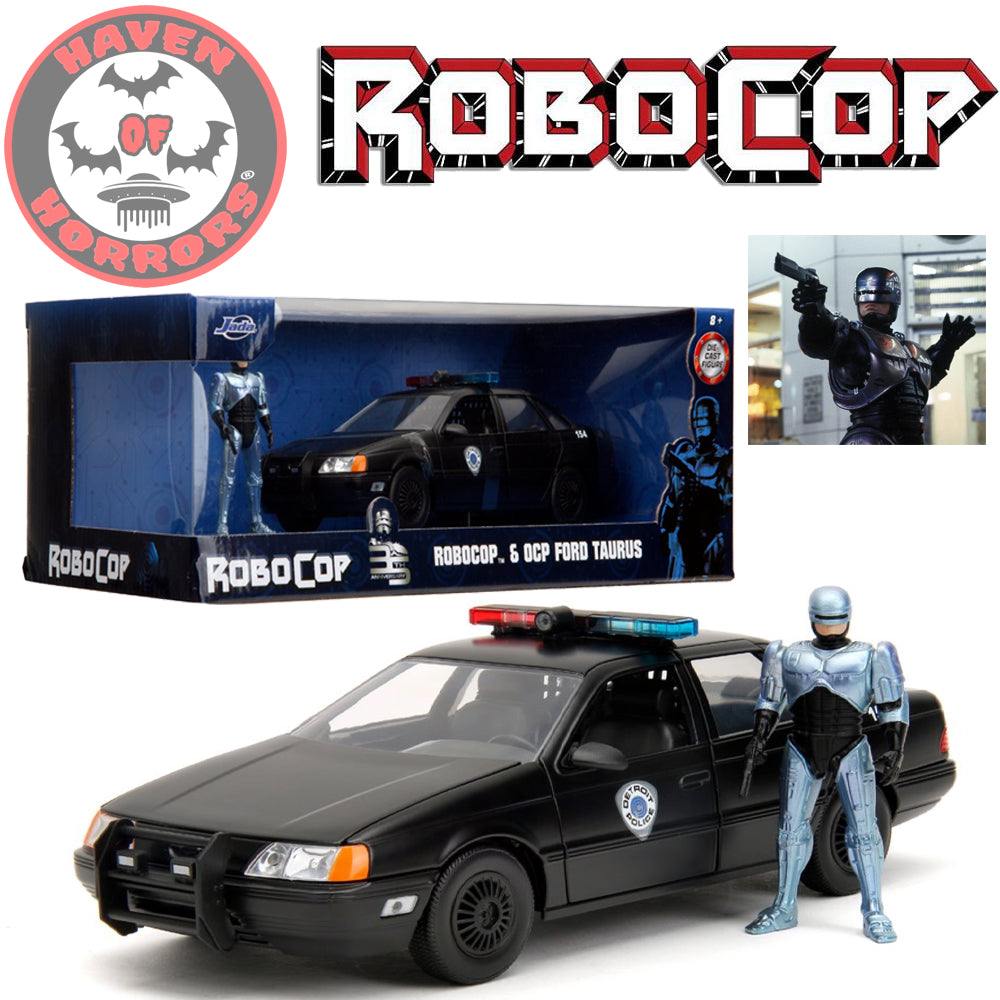 RoboCop OCP Ford Taurus 1:24 Scale Hollywood Rides Die-Cast Metal Vehicle with RoboCop Figure