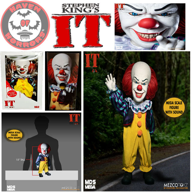 IT (1990): Talking Pennywise Mega Scale 15-Inch Doll