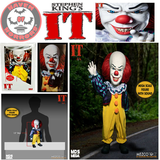 IT (1990): Talking Pennywise Mega Scale 15-Inch Doll