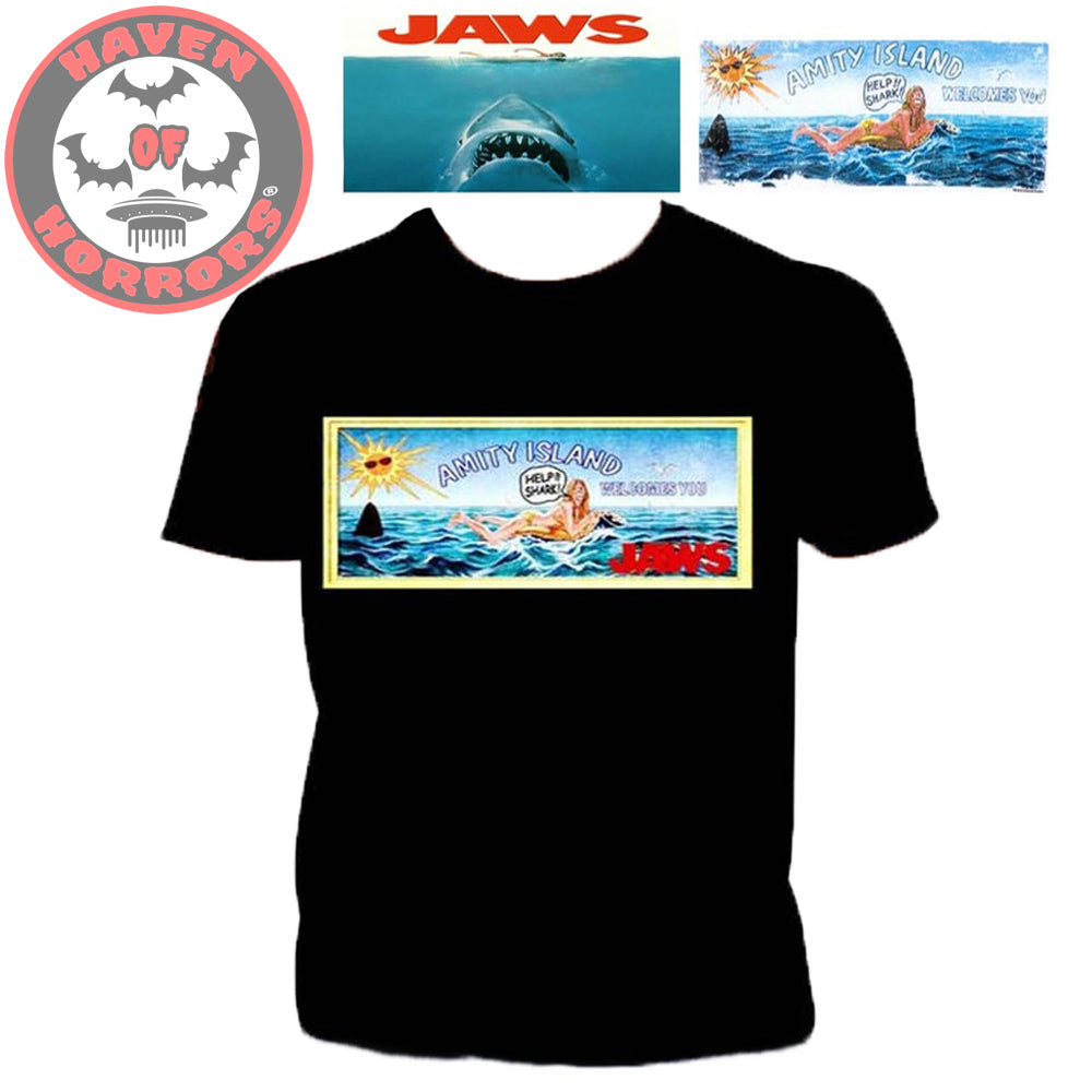 Jaws Amity Poster T-Shirt