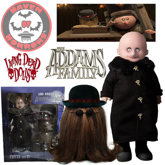 The Addams Family (2019): Uncle Fester and Cousin Itt Living Dead Dolls