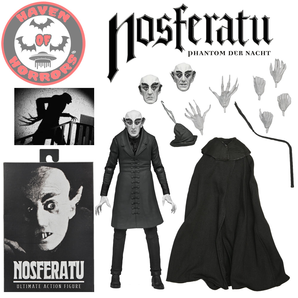 Nosferatu Ultimate Count Orlock 7-Inch Scale Action Figure (Black and White)