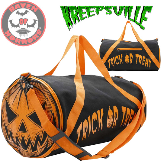 Pumpkin Trick Or Treat Barrel Bag