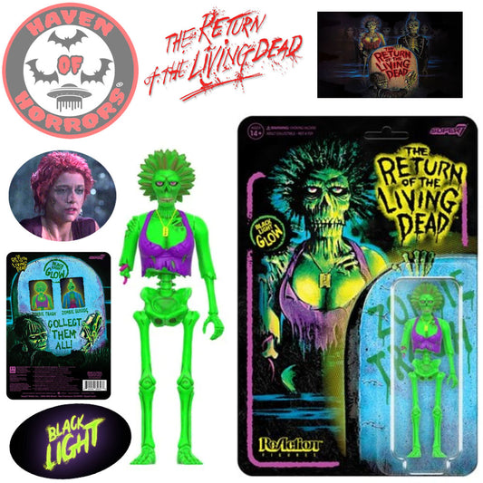 Return of the Living Dead Trash Zombie (Blacklight) ReAction Figure