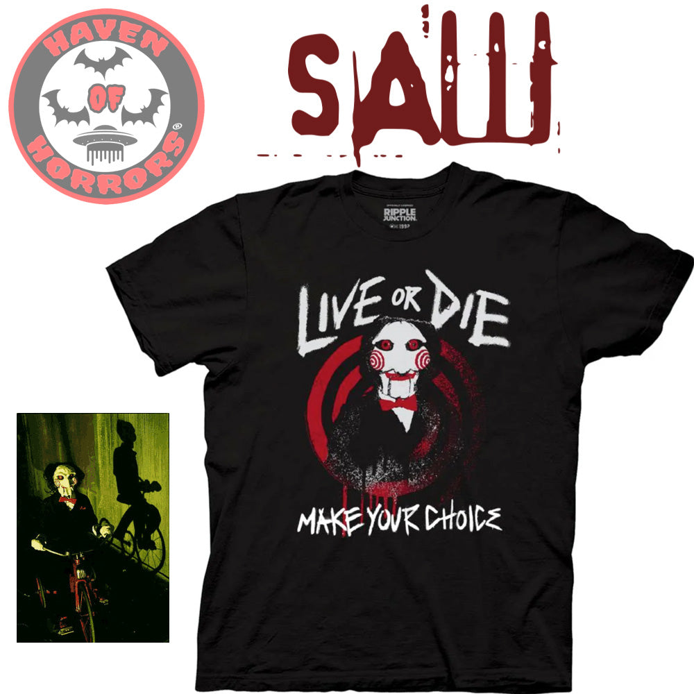 Saw Live Or Die Bust T-Shirt