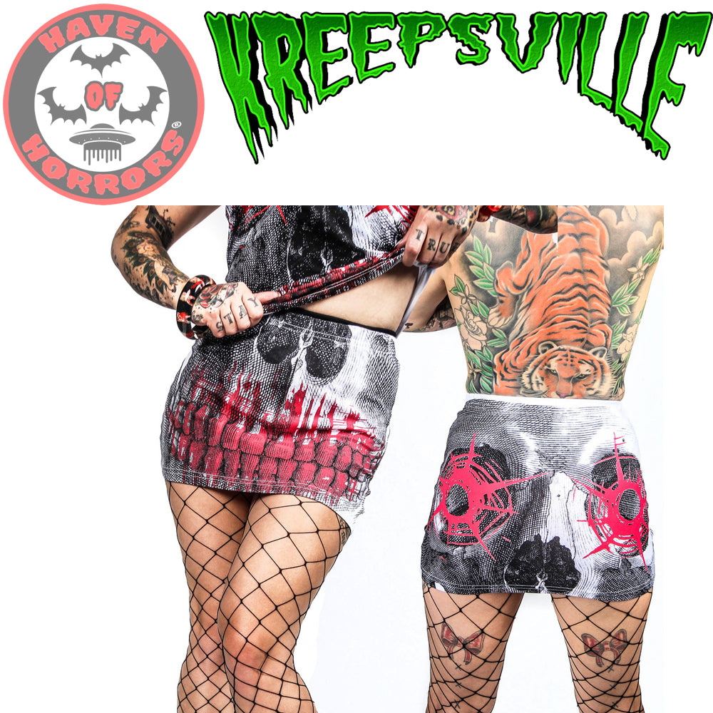 Skull Shot Mini Skirt