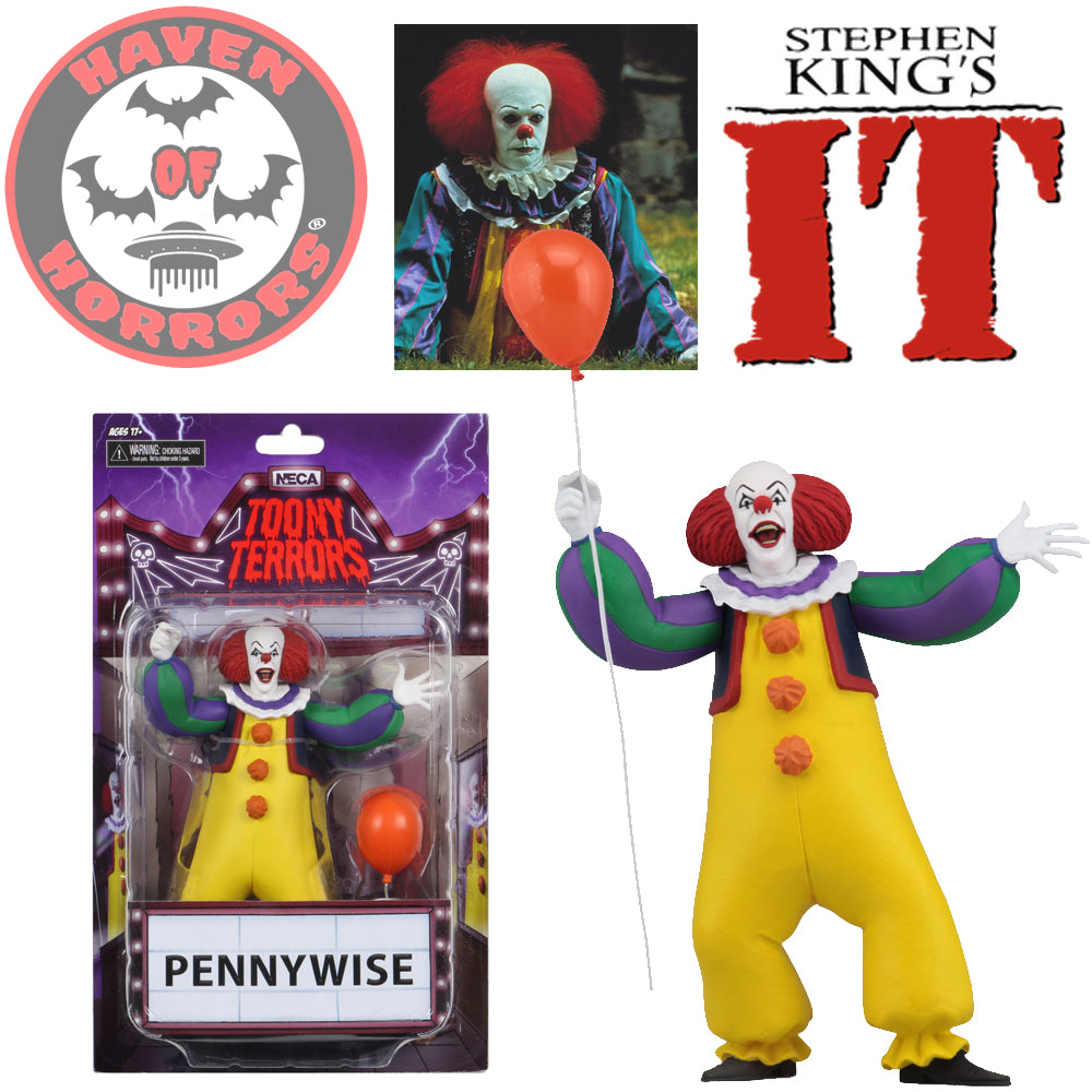 Toony Terrors 6-Inch Scale Pennywise (1990 IT) Action Figure