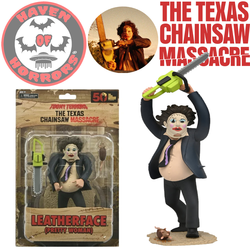 Toony Terrors 6-Inch Scale Texas Chainsaw Massacre 50th Anniversary Leatherface Action Figure