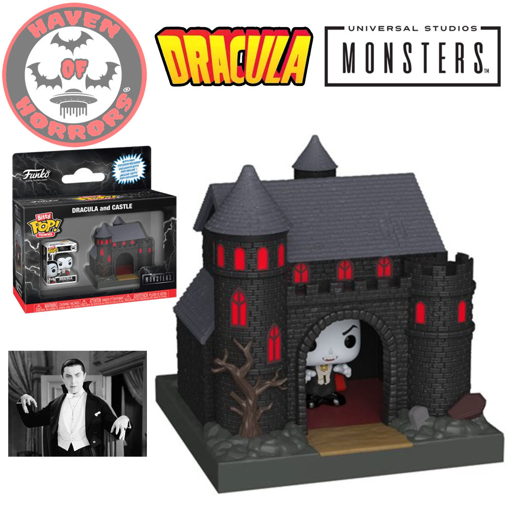 Universal Monsters Dracula's Castle with Dracula Funko Bitty Pop! Town