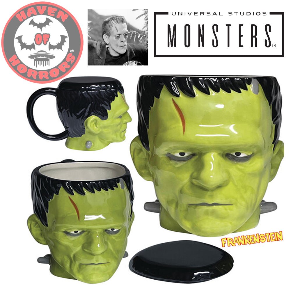 Universal Monsters Frankenstein 18oz Molded Ceramic Coffee Mug