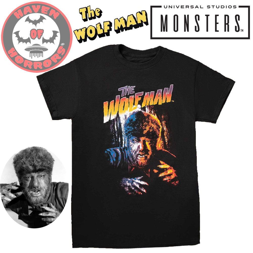 Universal Monsters The Wolf Man in Color T-Shirt