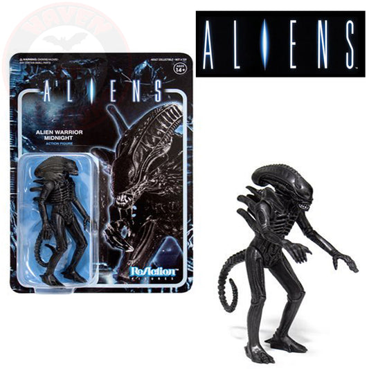 Aliens Alien Warrior Midnight 3 3/4-Inch ReAction Figure