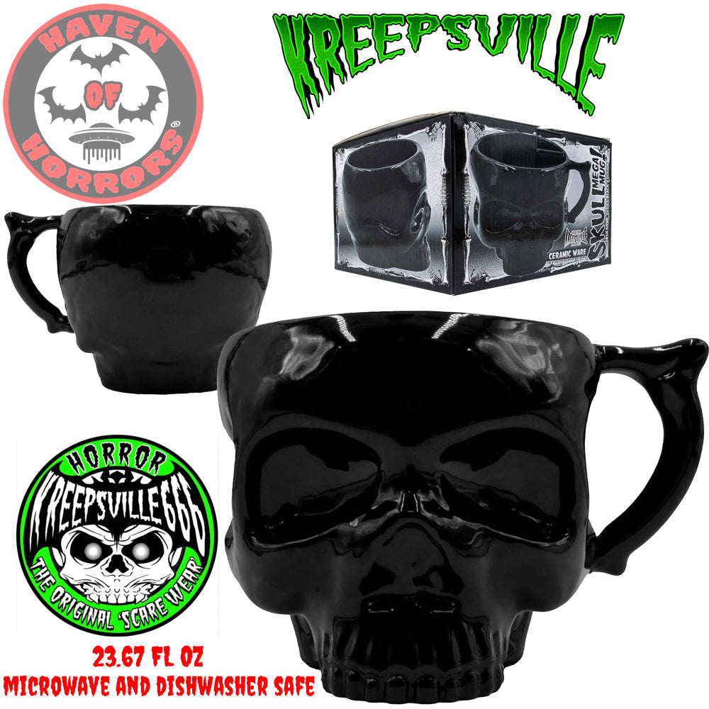 Anatomical Skull Mega Mug Black