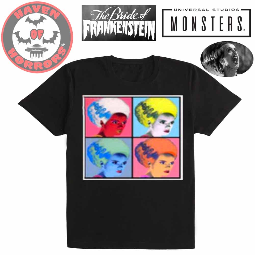 Universal Monsters New Wave Bride of Frankenstein T-Shirt
