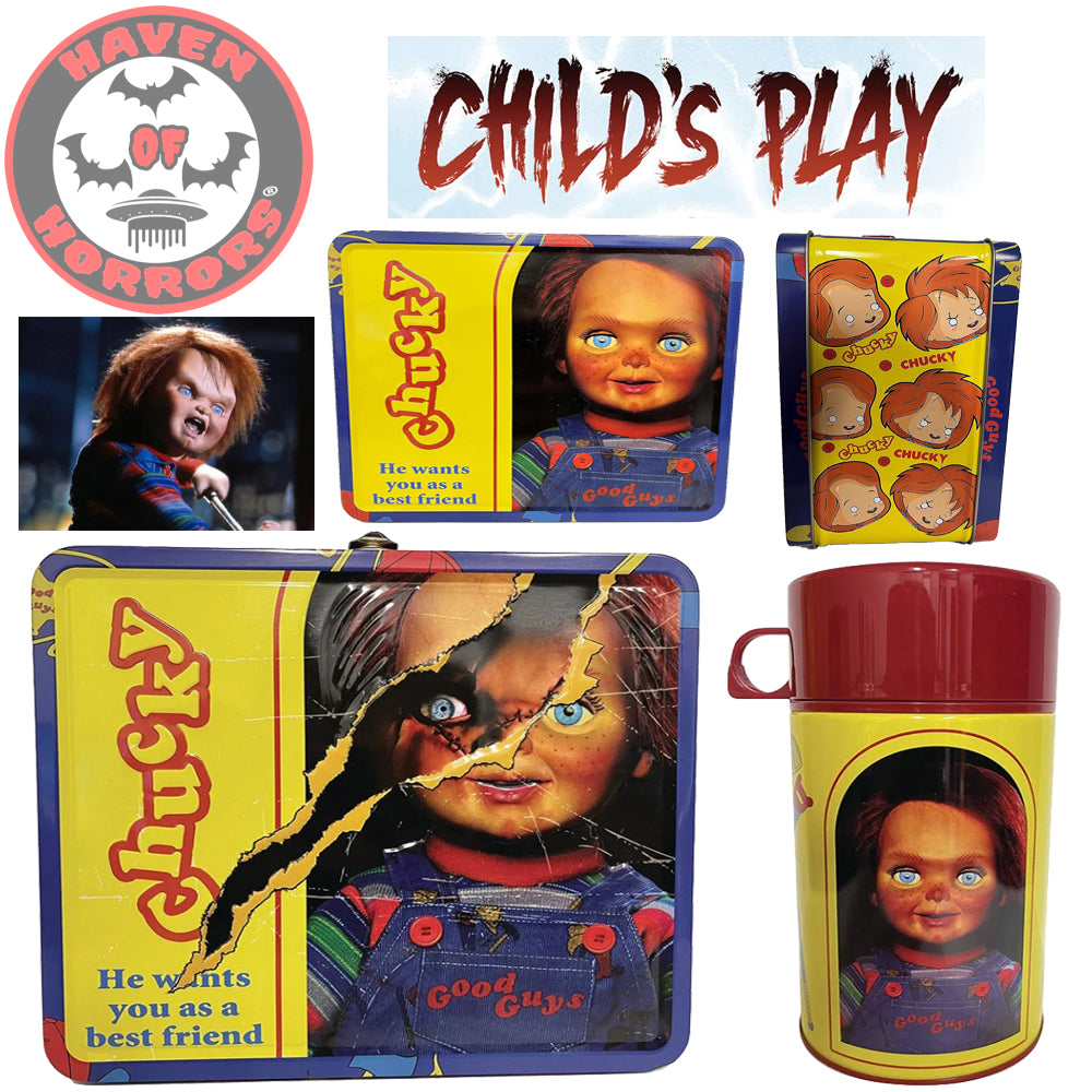 Child's Play Chucky Tin Titans Lunch Box with Thermos