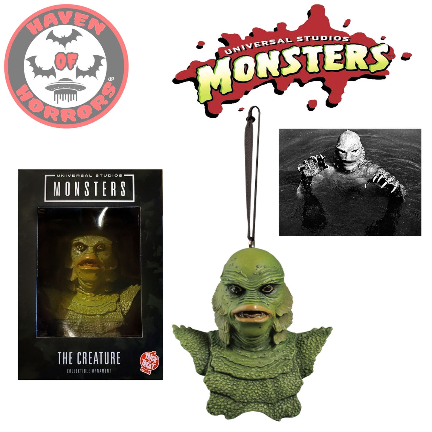 Universal Monsters Creature From The Black Lagoon Holiday Horrors Ornament