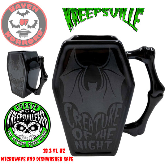 Creature Of The Night Coffin Mug