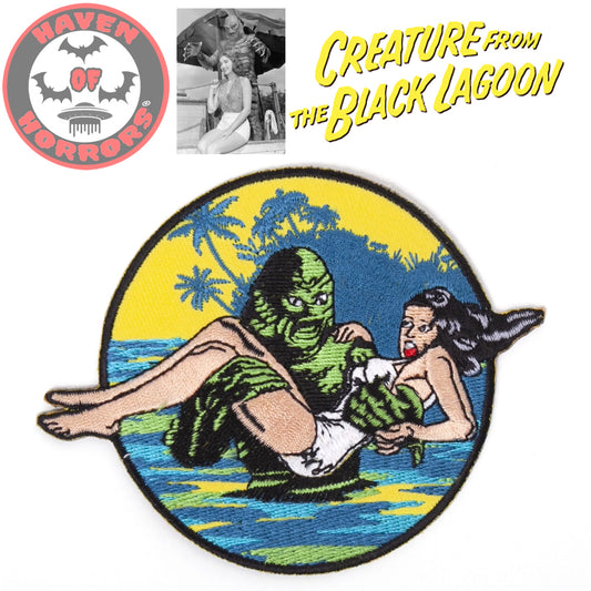 Creature From the Black Lagoon with Damsel Embroidered Patch